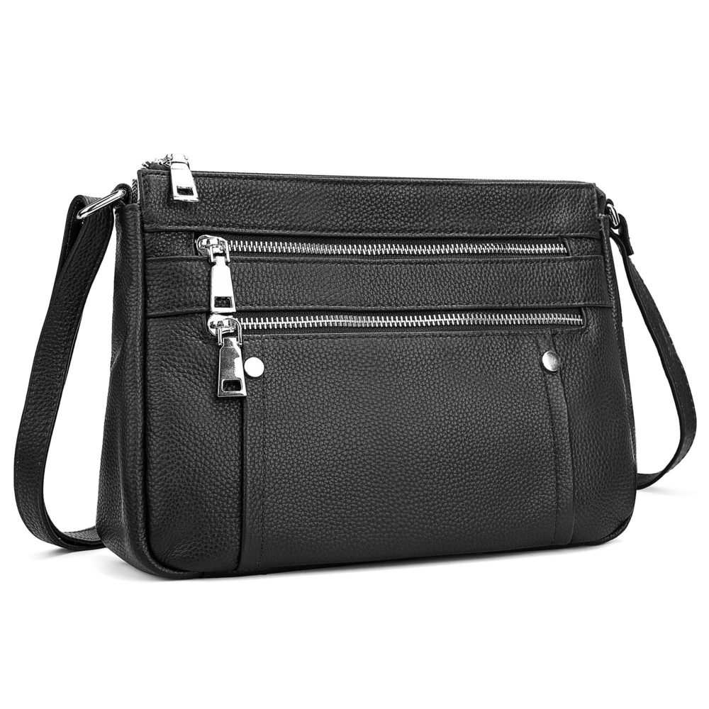 Genuine Leather Medium Crossbody Purses Pocketbooksshoulder Bags T_T